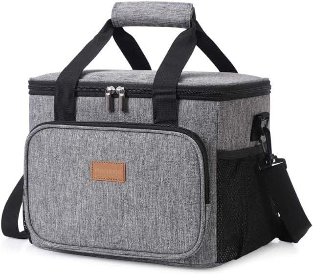 KD Insulated Lunch Bag 15L, Portable Cooler Bag/Lunch Box with Insulated Layer for Picnic, Beach, Work, and Travel, hot and Cold Storage, Leakproof
