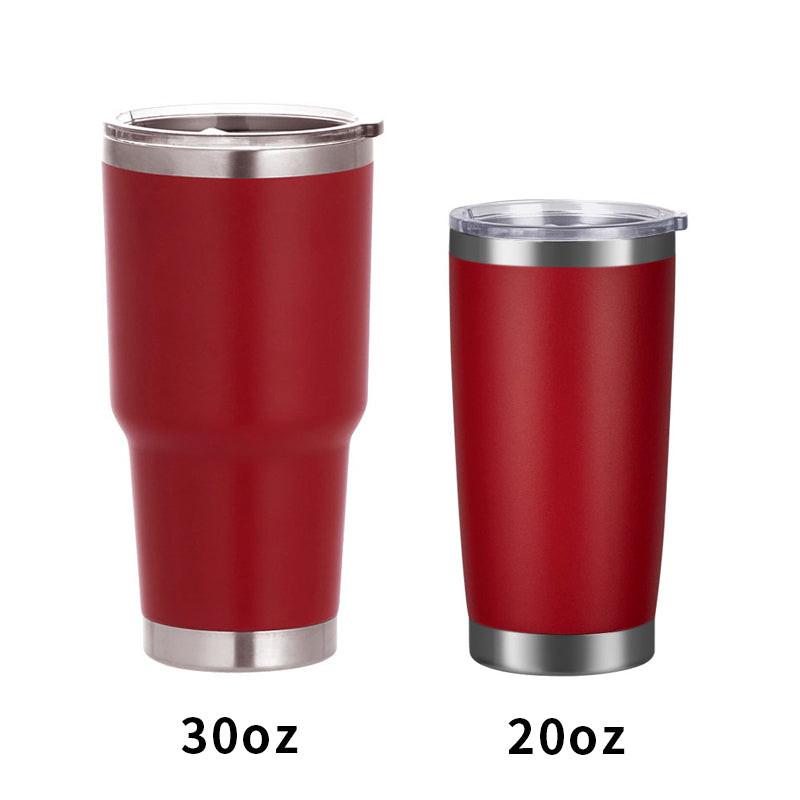 Double Walled Vacuum Coffee Mug, Stainless Steel Tumbler With Lid, 20 Oz / 30 Oz