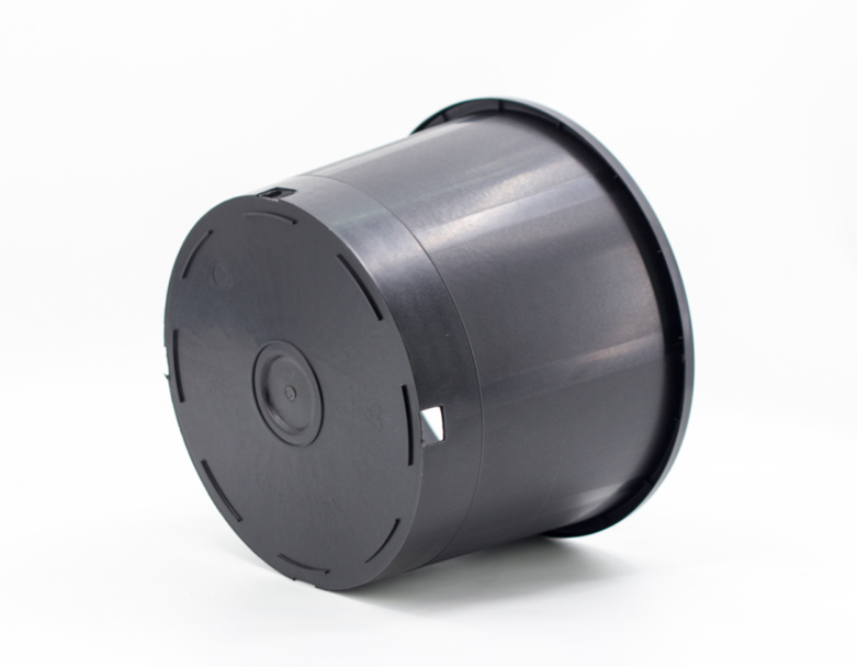 KD Black Nursery Pots, 5 Gallon Short, Plastic Garden Planters, Pots for Flower Seedlings, Injection Molded, Indoor Outdoor Plants Seedlings Vegetables and Flowers