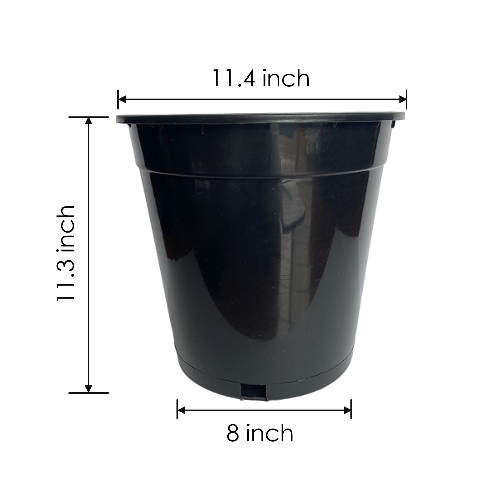 Reusable Nursery Pots Plastic Garden Planters, 5 Gallon Tall