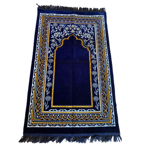 KD Floral Islamic Prayer Rugs, Muslim Prayer Mats, Velvet Sajjadah, Janamaz, Islamic Gifts
