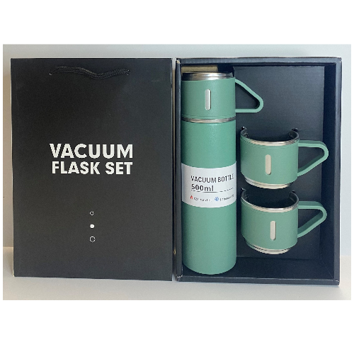 KD Vacuum Flask Gift Set Double Wall Stainless Steel, Business Gift, Travel Mug Cup Set, Thermos Bottle Vacuum Flask Set