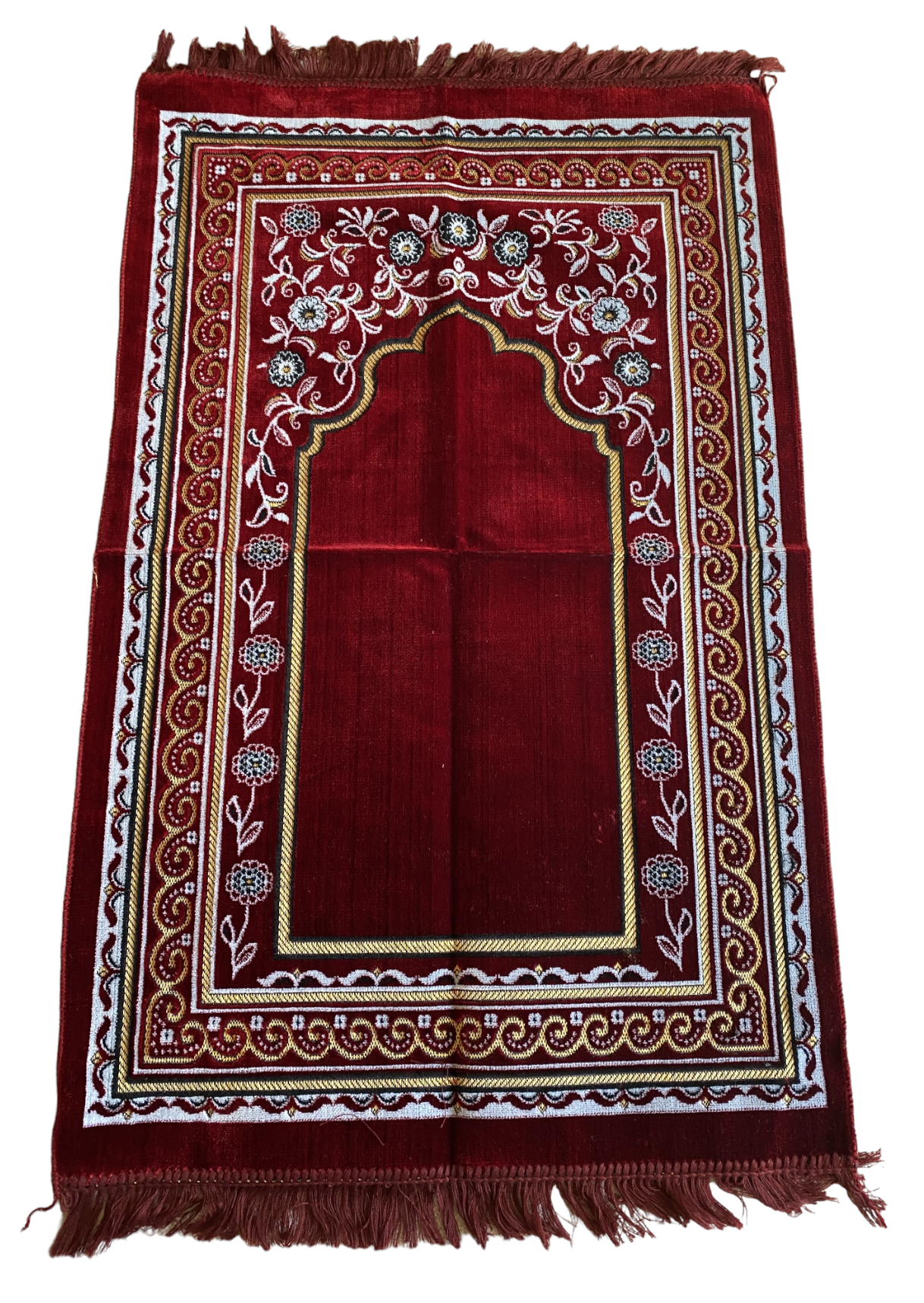 KD Floral Islamic Prayer Rugs, Muslim Prayer Mats, Velvet Sajjadah, Janamaz, Islamic Gifts