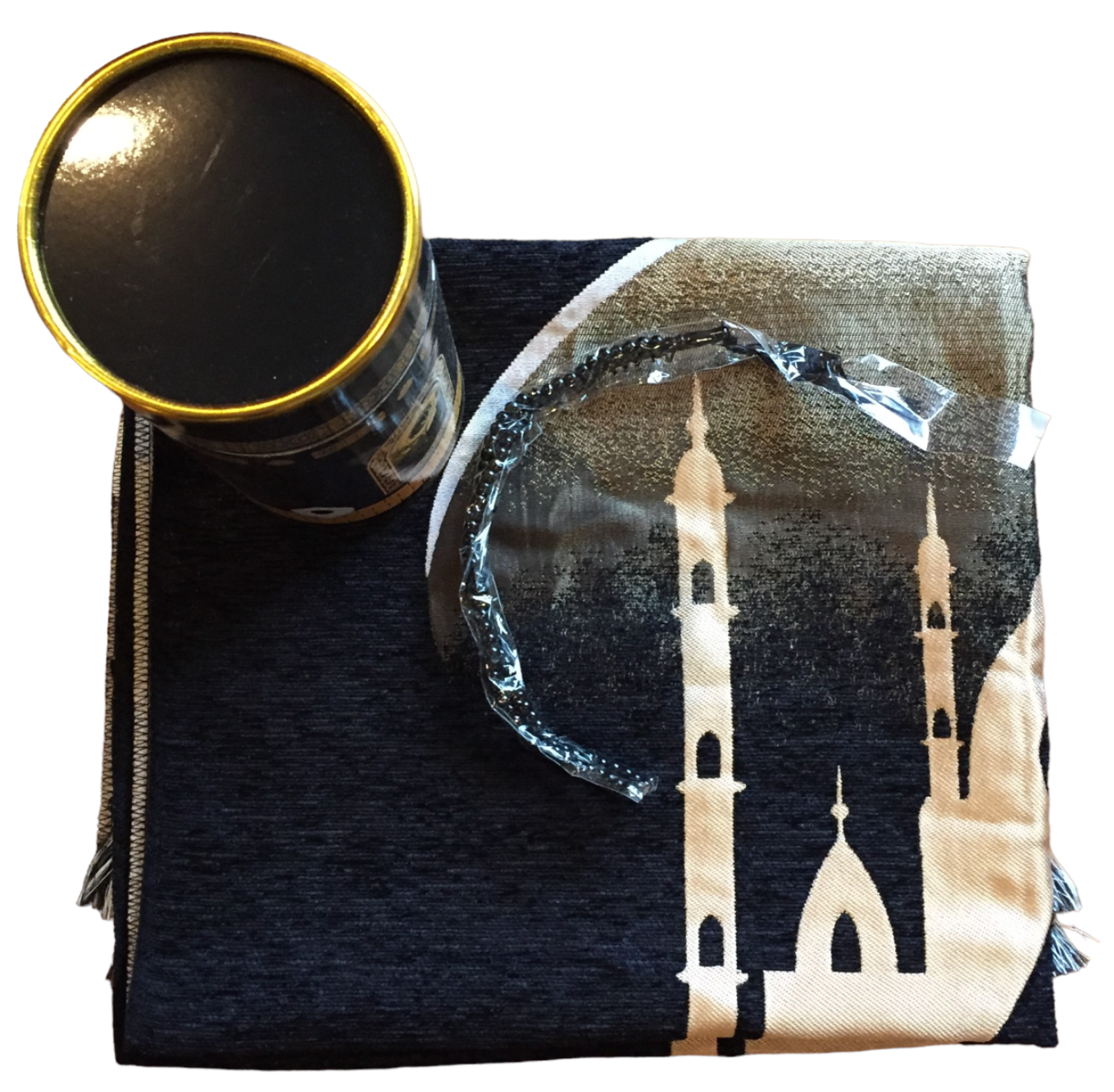 KD Islamic Prayer Mat Gift Pack with Tasbih, Muslim Prayer Rugs, Sajjadah, Janamaz