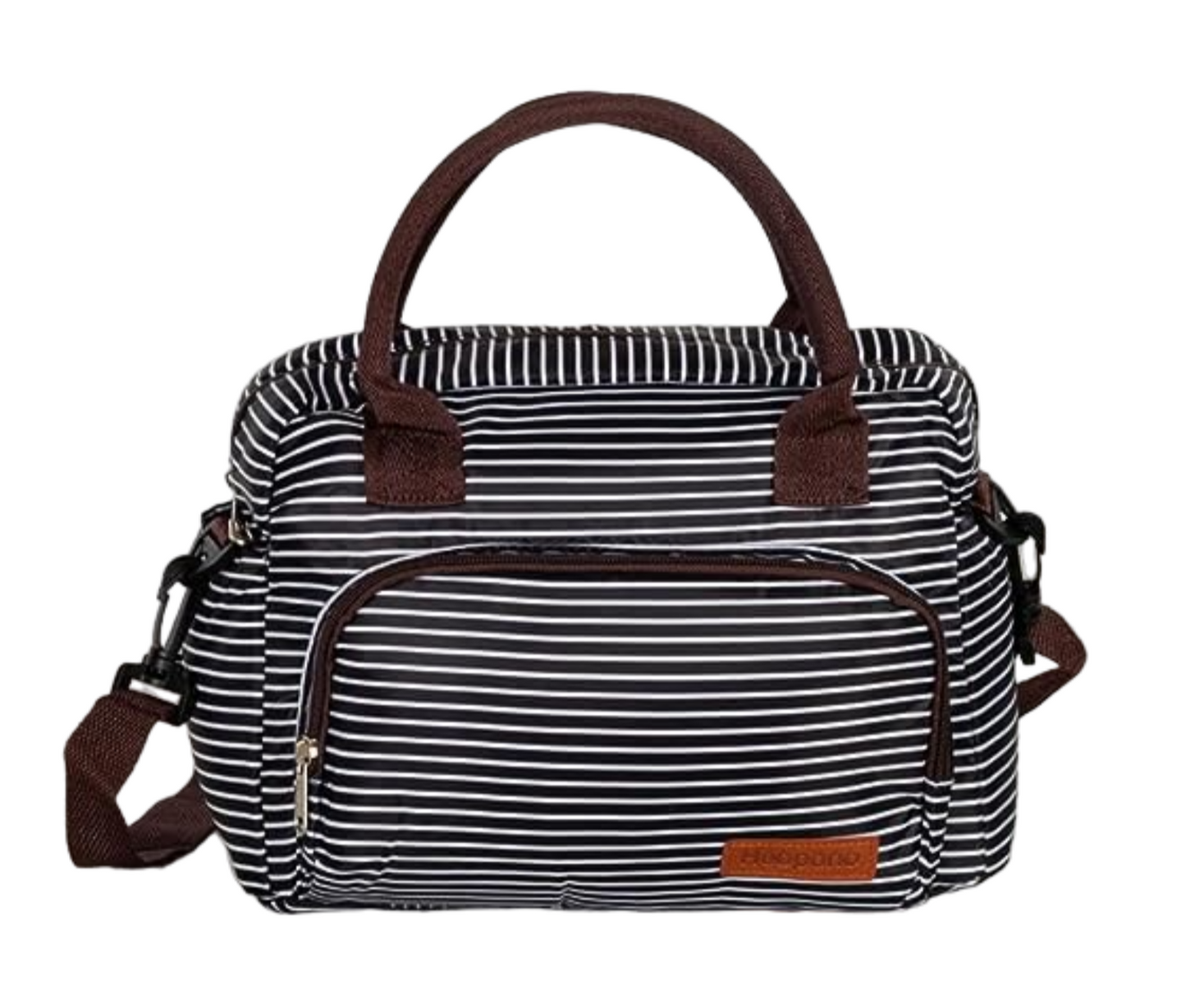 Insulated Lunch Bag Reusable with Zipper Lunch Tote Detachable Shoulder Strap Leakproof Snacks Organizer for Work Picnic Beach