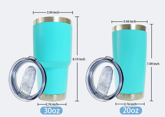 Double Walled Vacuum Coffee Mug, Stainless Steel Tumbler With Lid, 20 Oz / 30 Oz